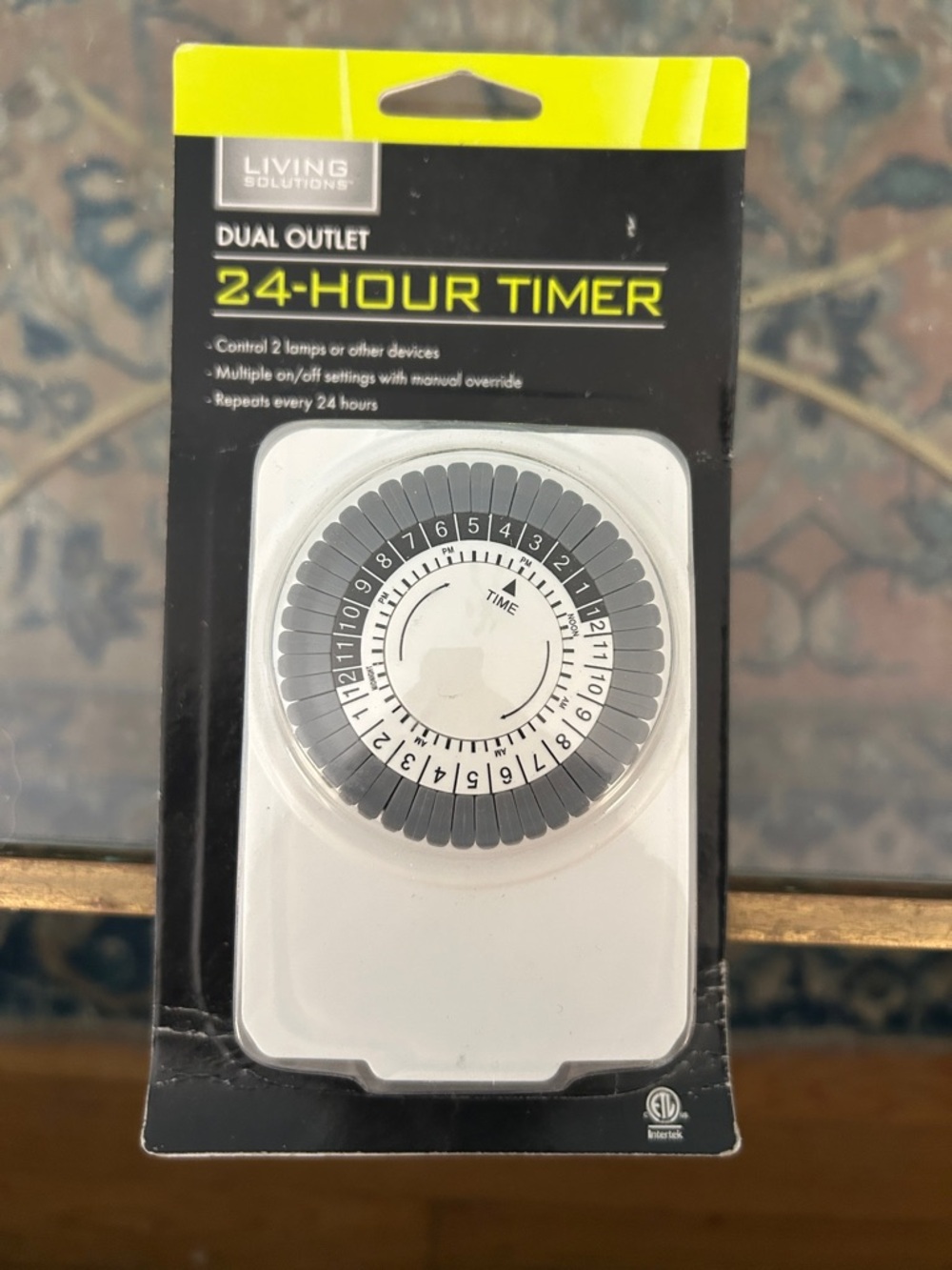 White 24-Hour Dual Outlet Timer